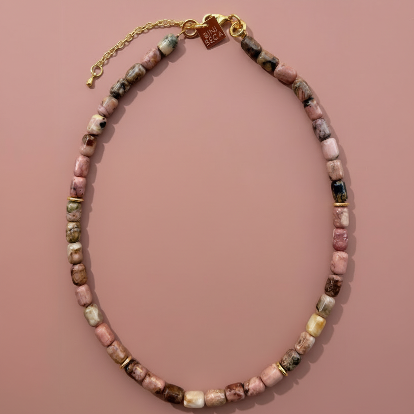 Mini Rodonite Necklace