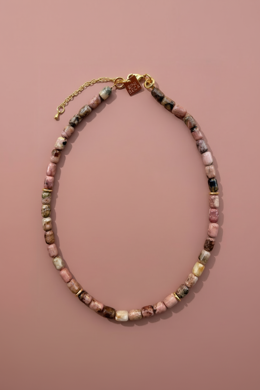 Mini Rodonite Necklace