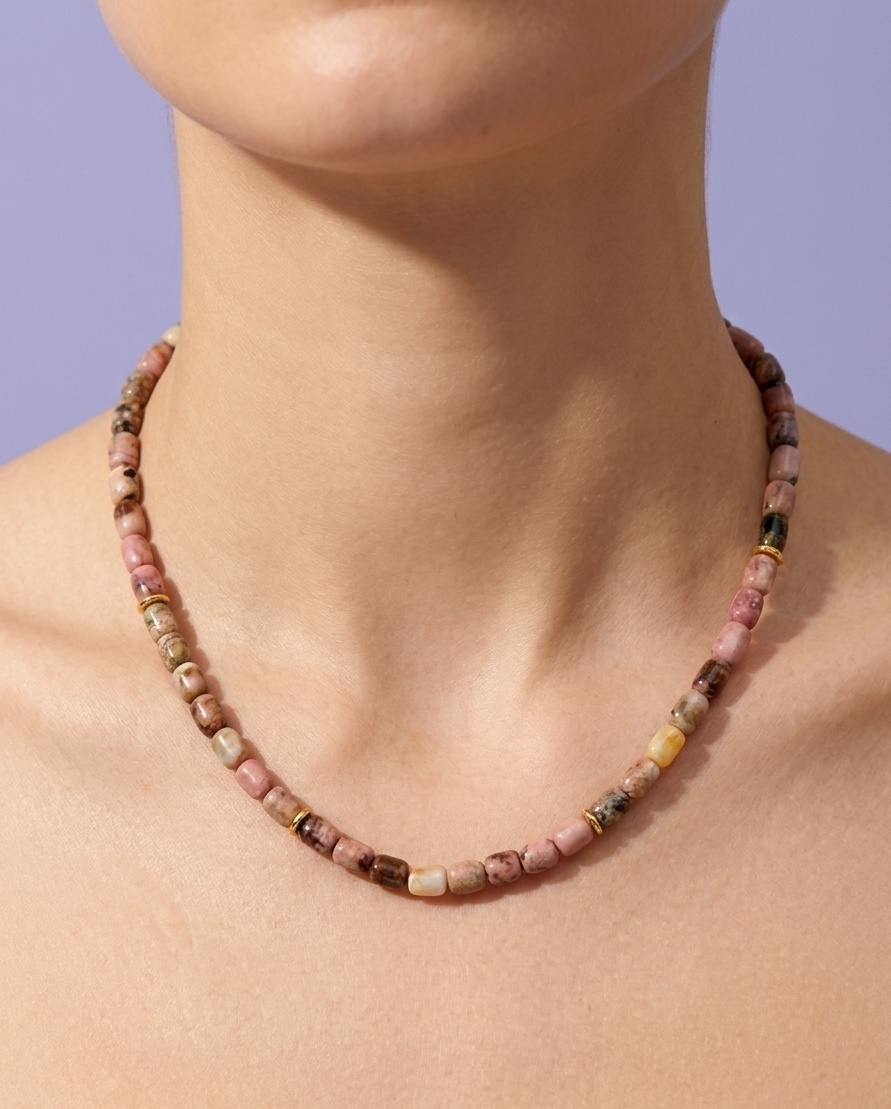 Mini Rodonite Necklace