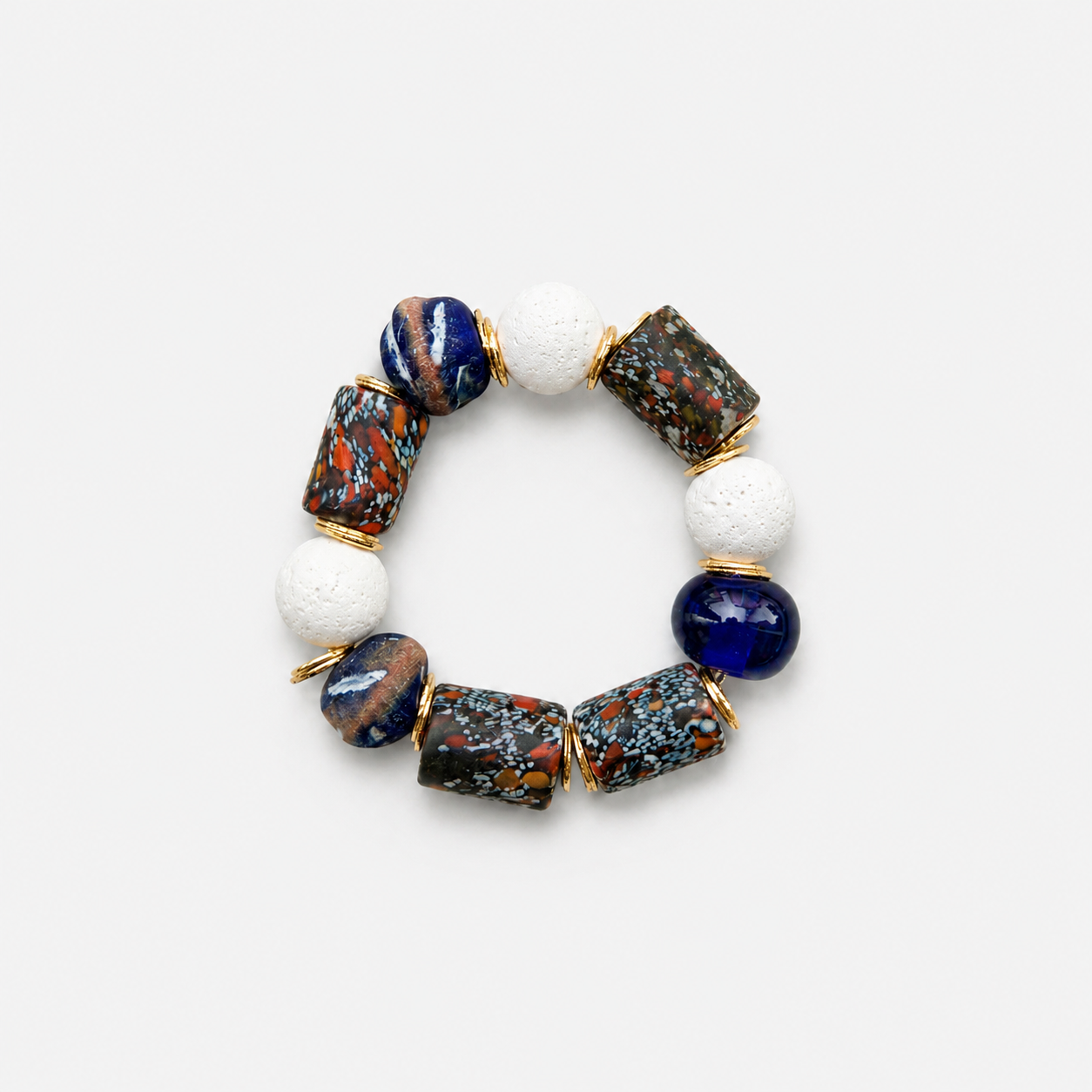 White coral medley bracelets