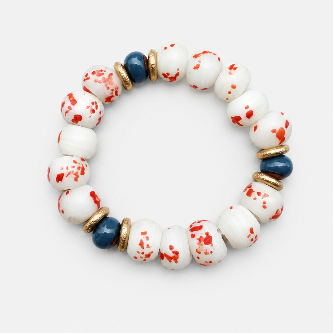 Red Sprinkled Bracelet