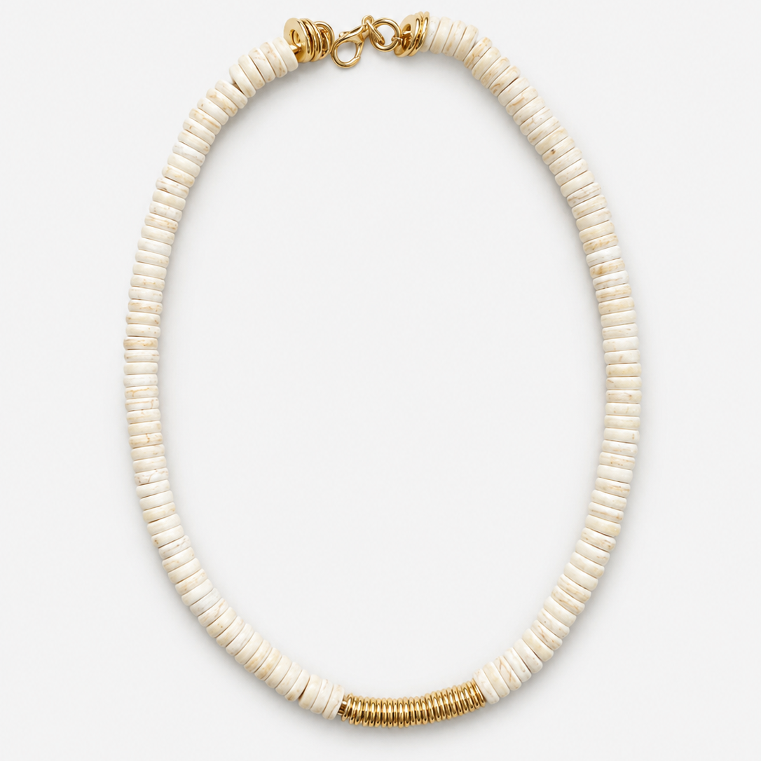 Mini Bini Necklace White