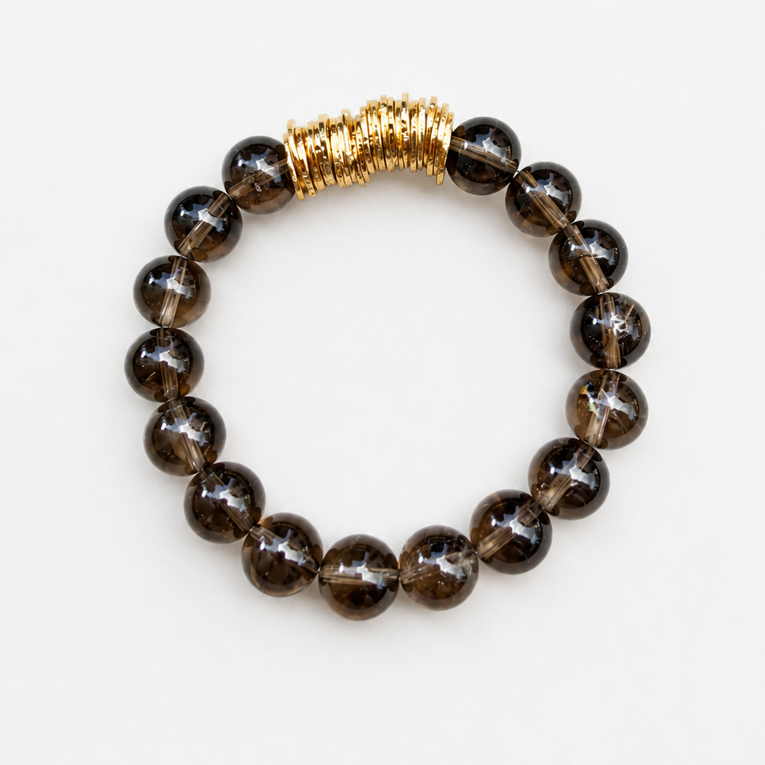 Bini Bracelets with Natural Stones \ Smoky Quartz