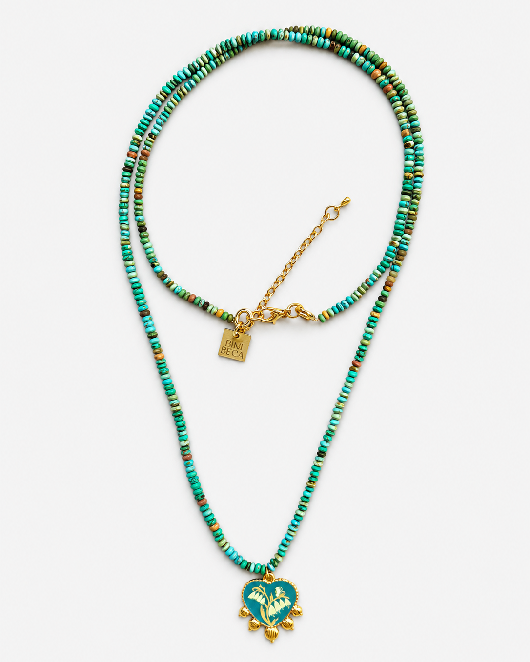 Turquoise pendant sautoir