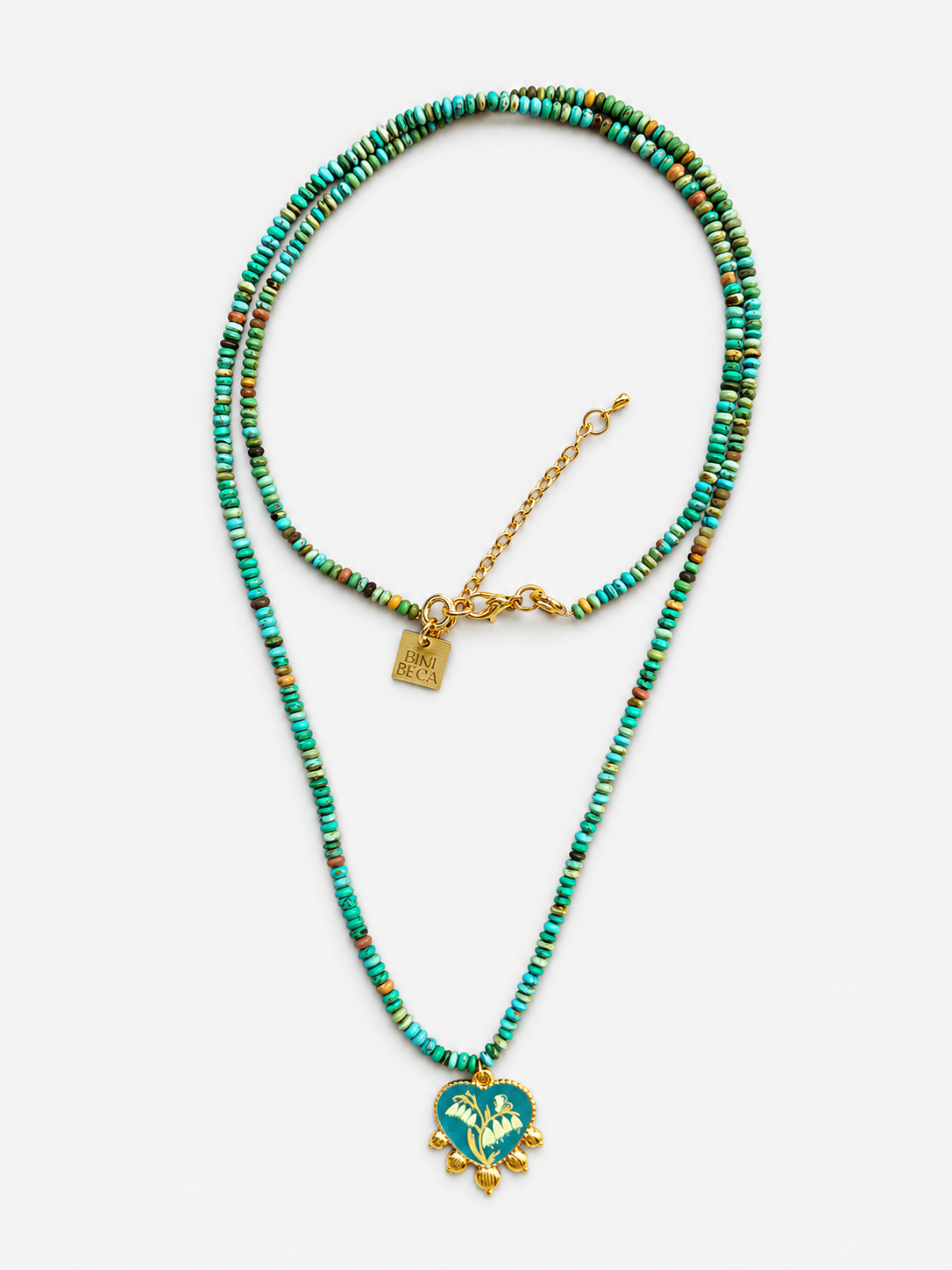 Turquoise pendant sautoir