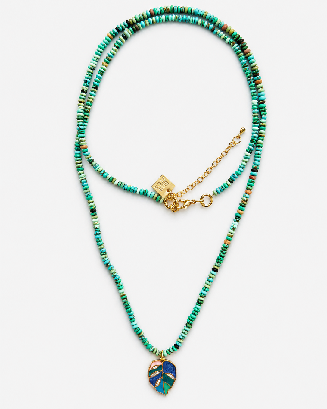 Turquoise pendant sautoir