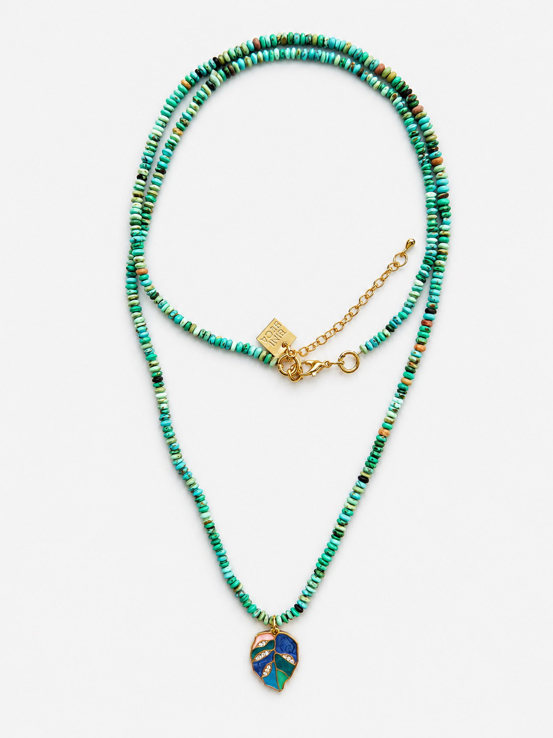 Turquoise pendant sautoir