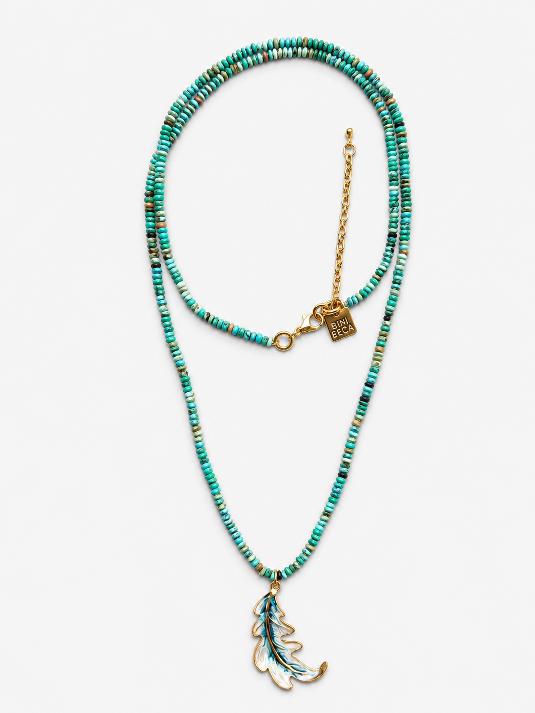 Turquoise pendant sautoir
