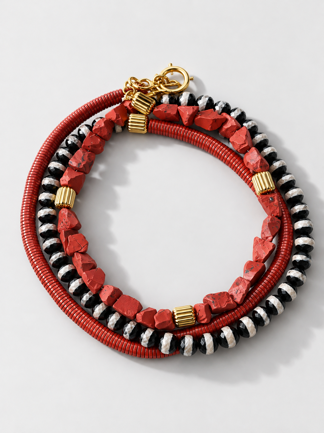 FW26-27 Striped Agate Sautoir
