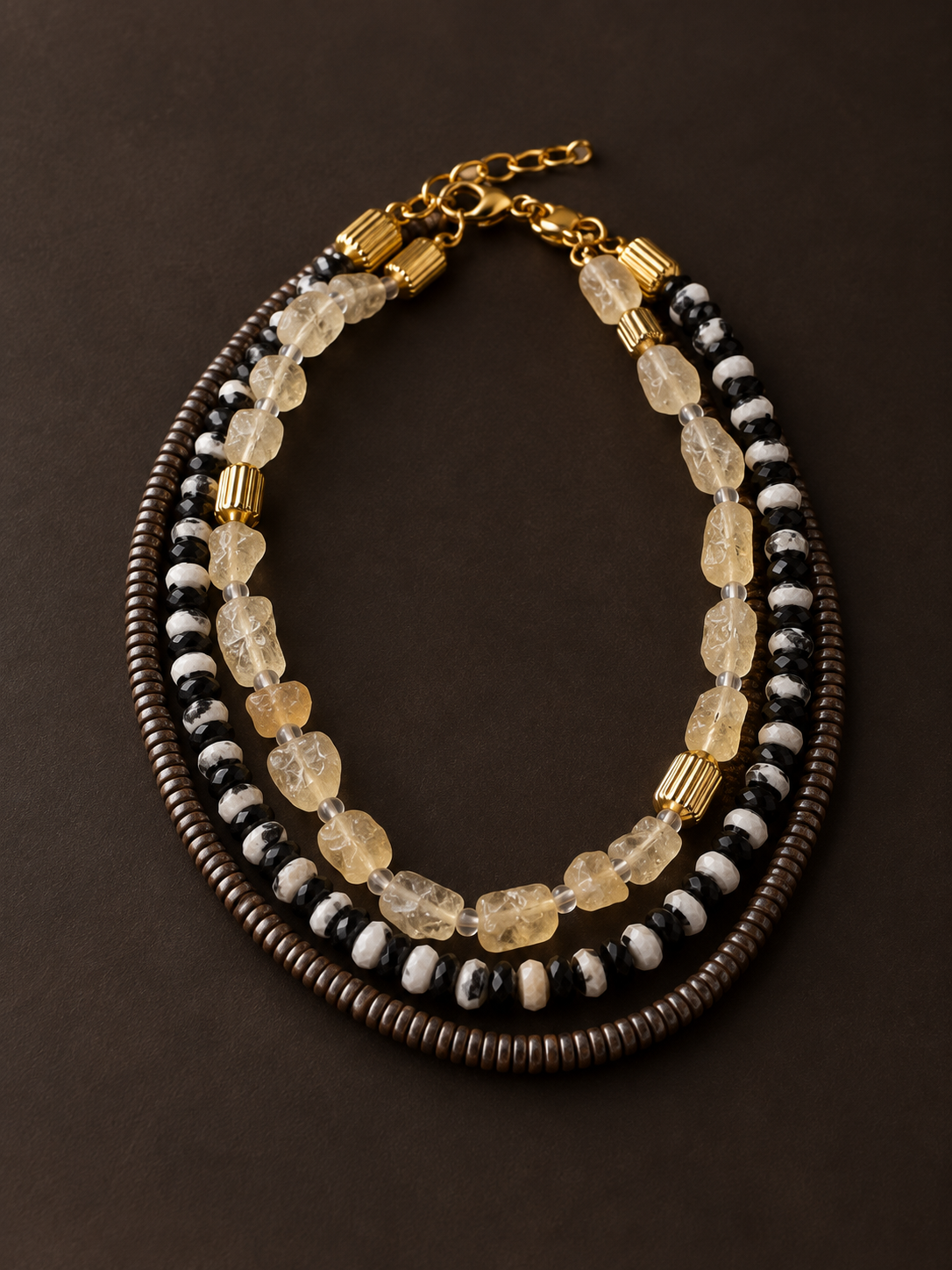 FW26-27 Striped Agate Sautoir