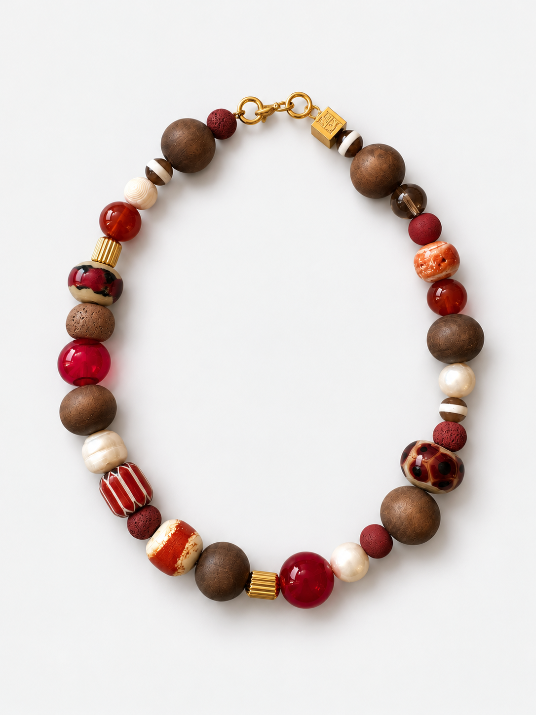 Velia Necklace in Red