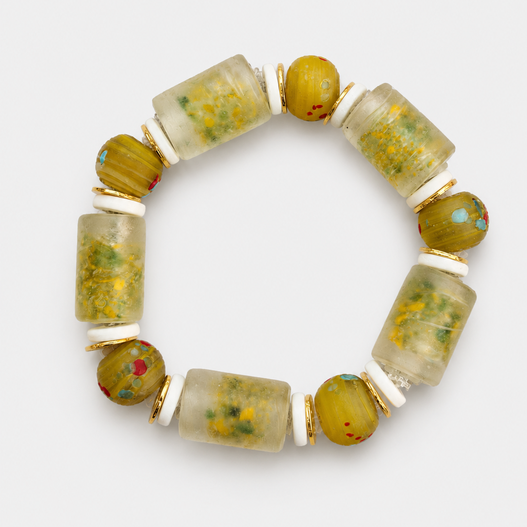 Yellow summer bracelet