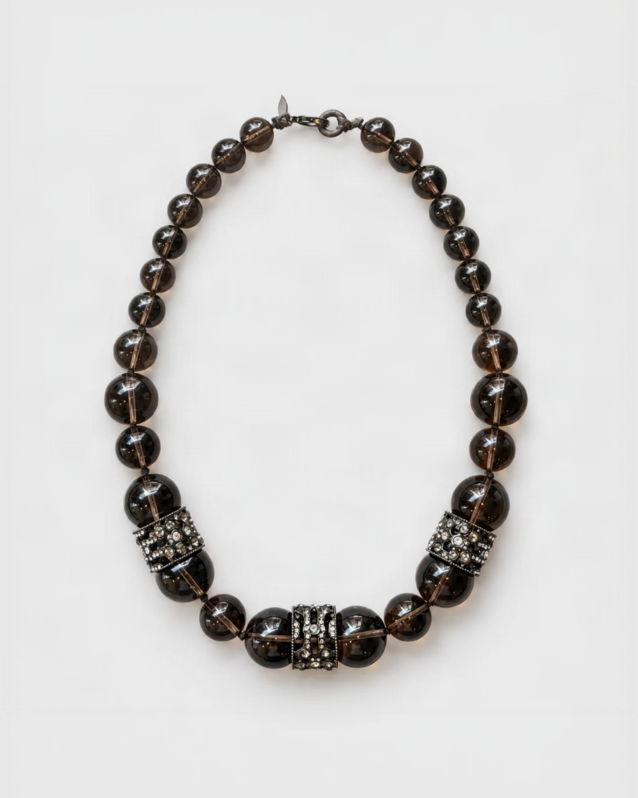 BINIBECA NEXT / VINTAGE SMOKY TOPAZ NECKLACE