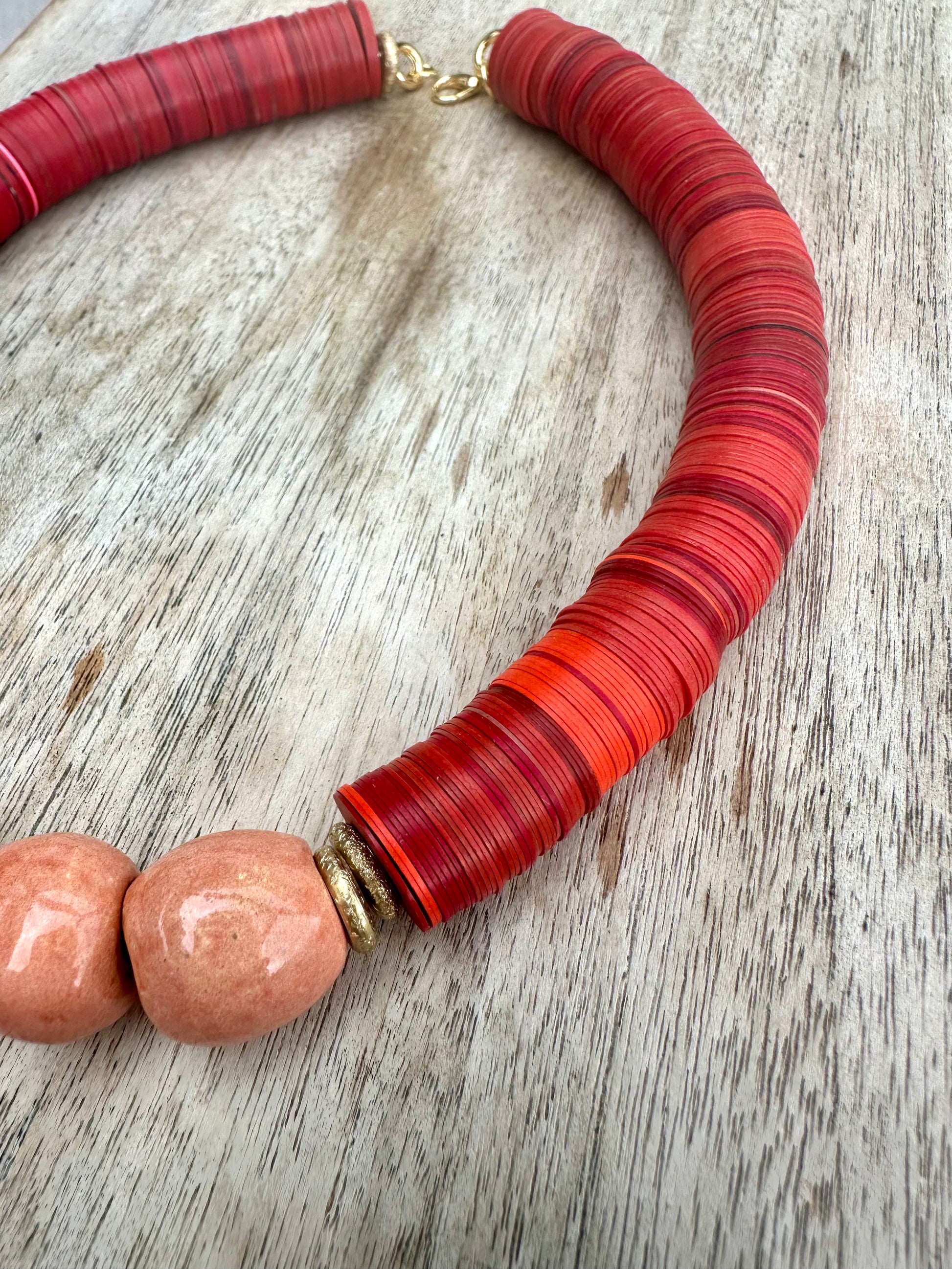 The High Summer Moana Necklace in Red