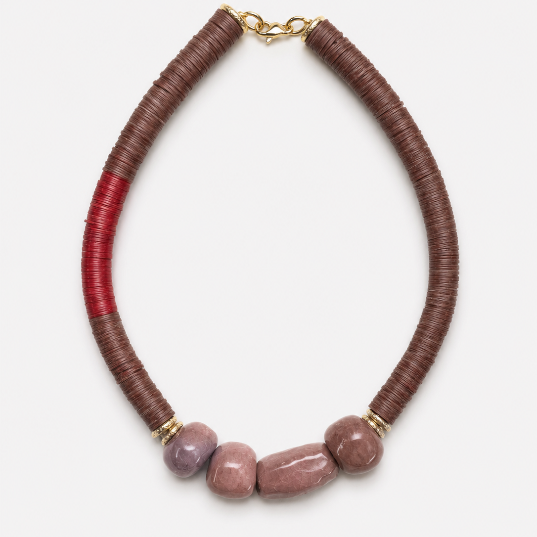 The High Summer Moana Necklace in Dark Violet