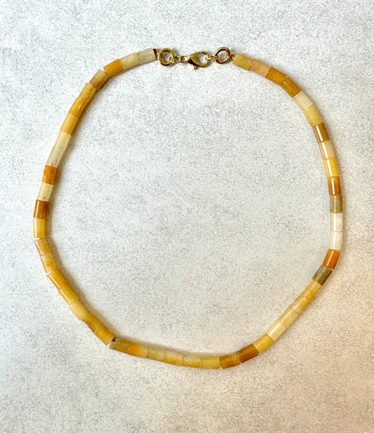 Yellow Agate Necklace / Final Sale