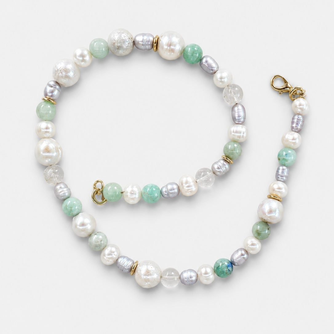 Holiday Pearl Medley Necklaces
