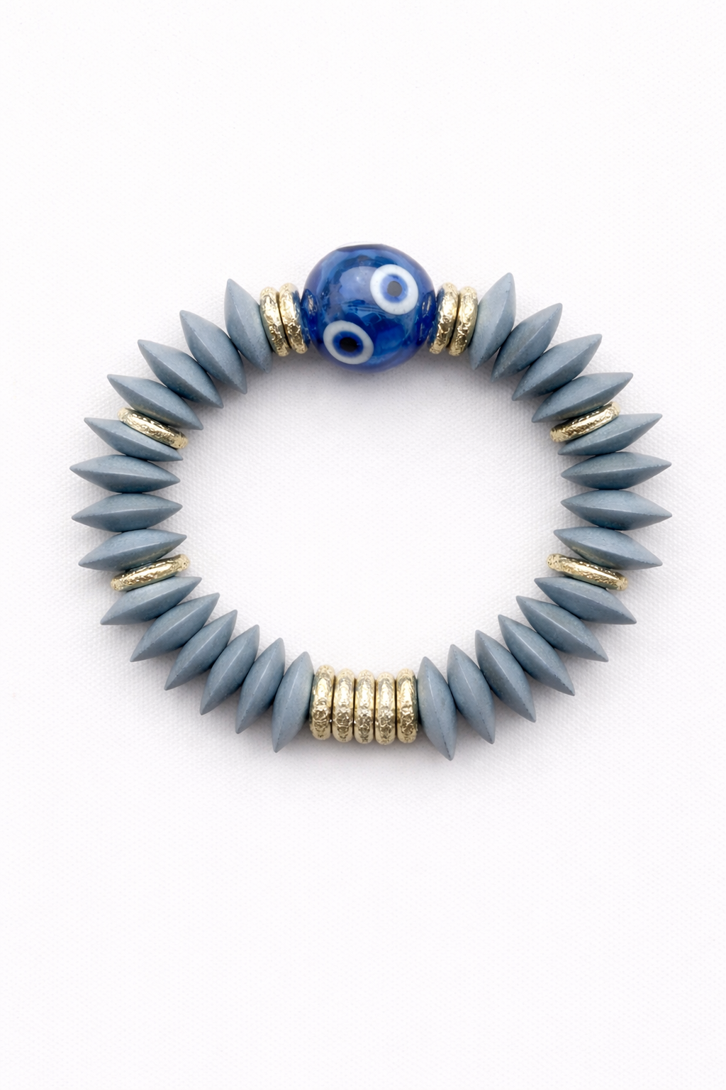 Wooden bracelet with Murano hero / Menorca edition