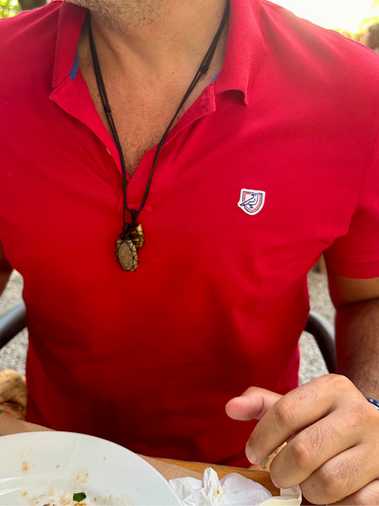 Unisex Crystal Capsule Necklaces / Labradorite