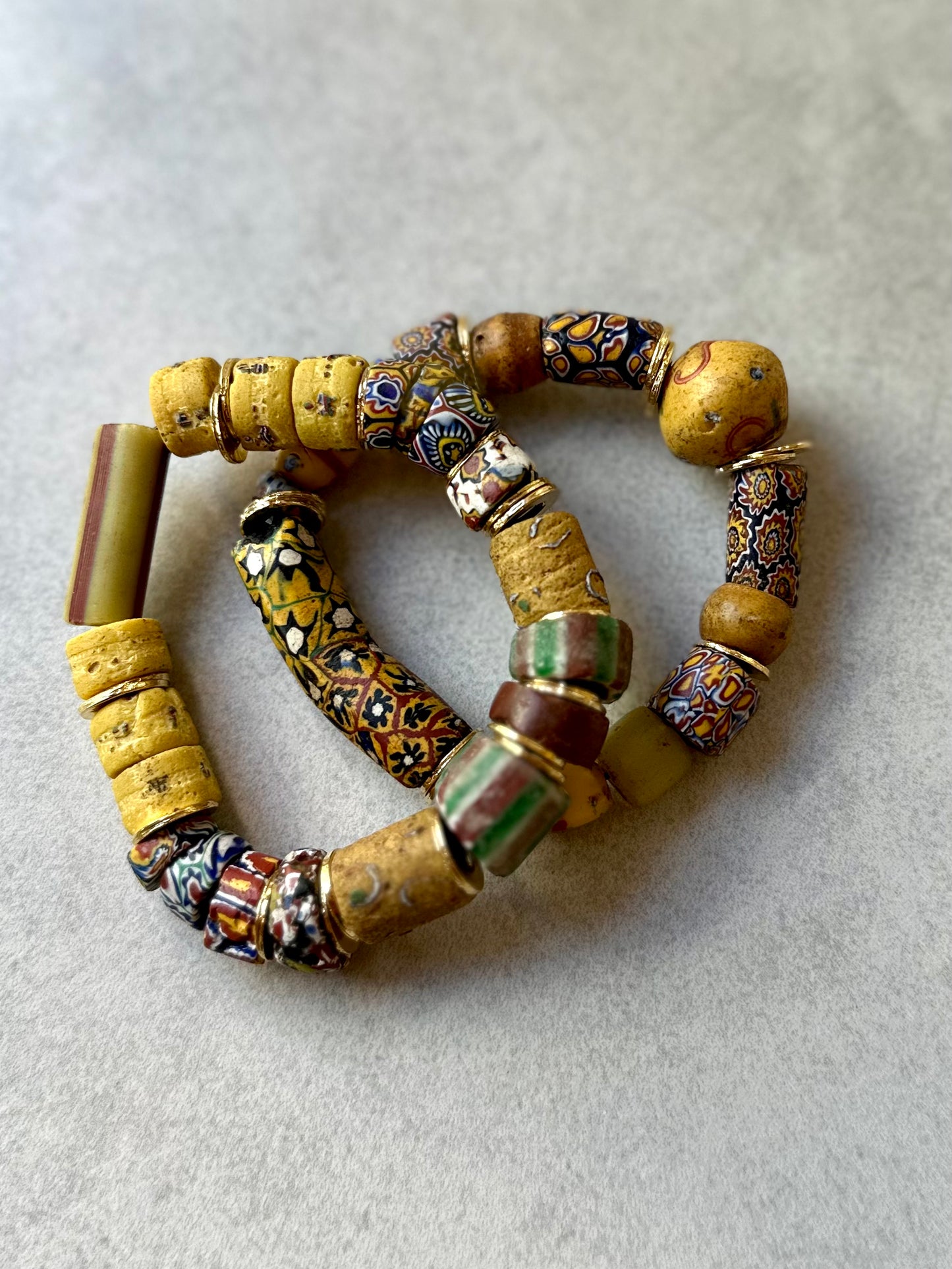 Antique Venetian Trade Beads Bracelets / Fall23