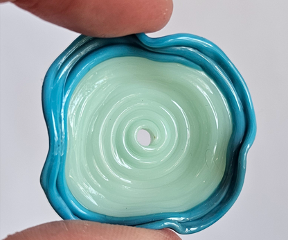 El Yapımı Murano Çiçek Halka Küpeler / SS24