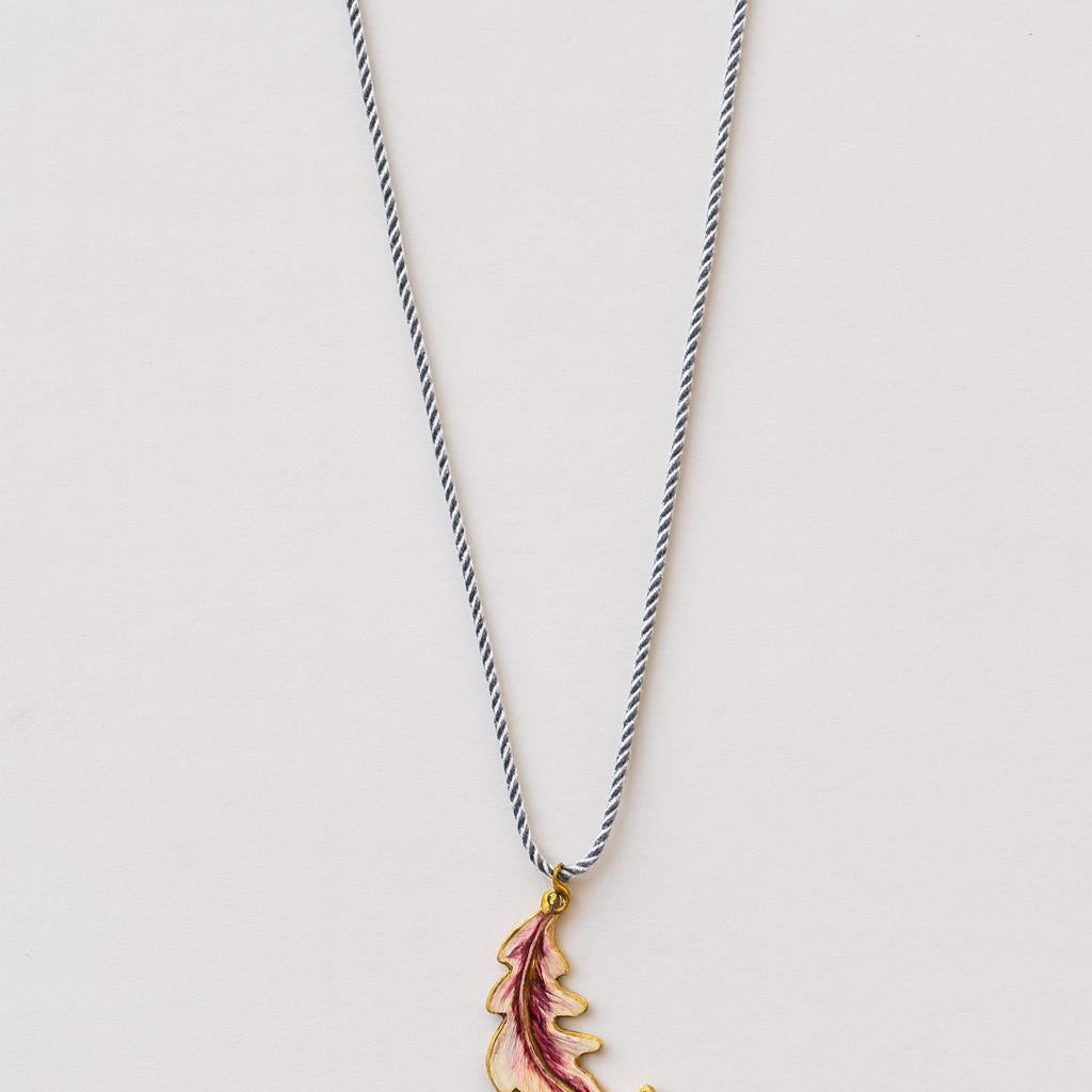 FW25 Çelik Yaprak Kolye