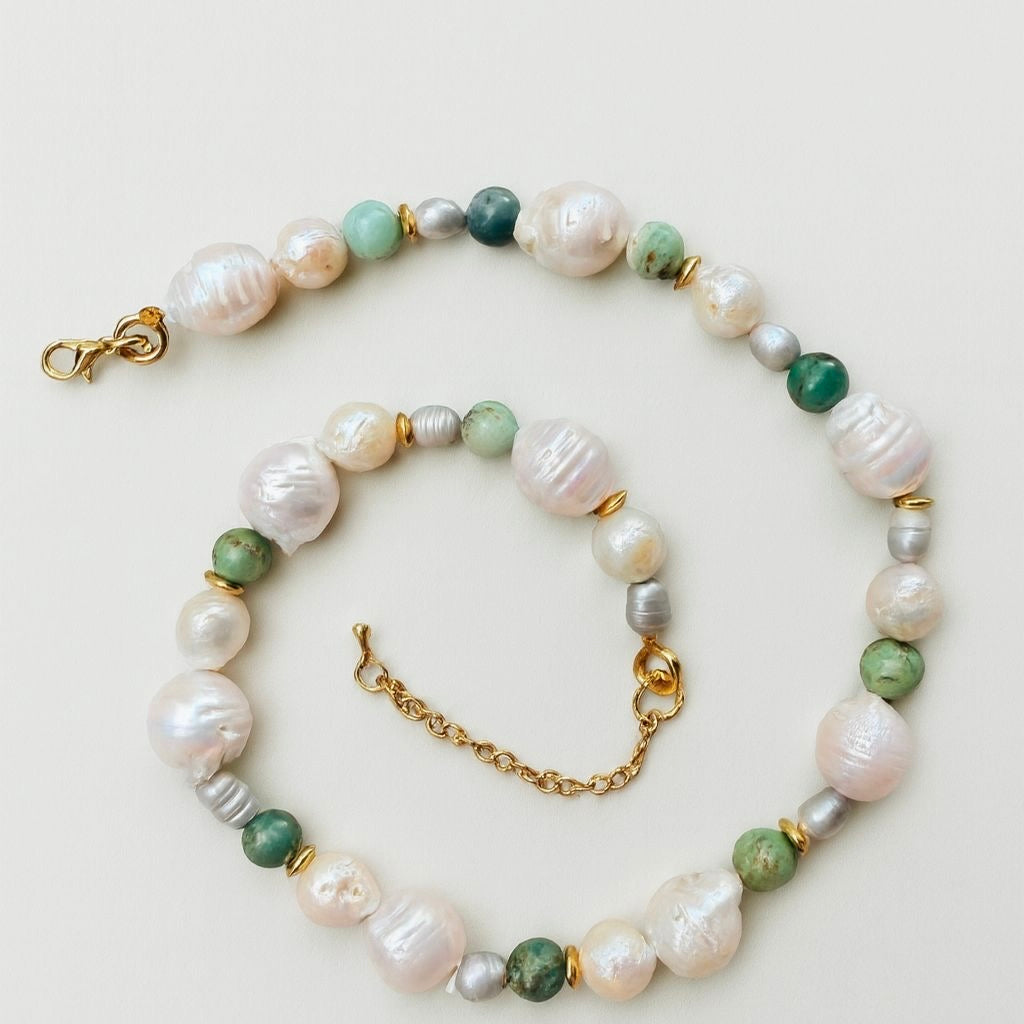 Holiday Pearl Medley Necklaces