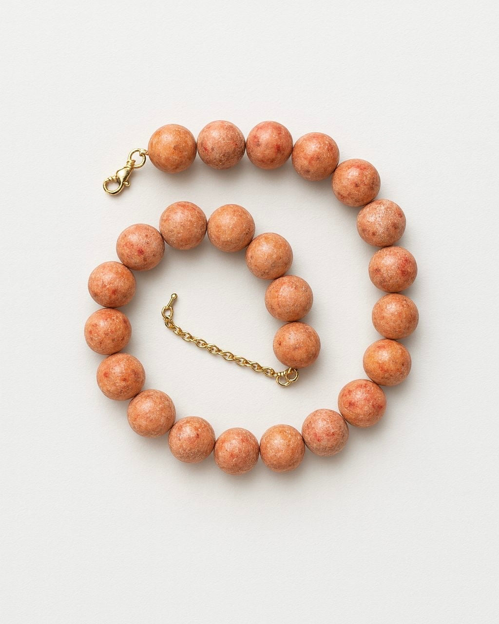 Pembe Mercan Boule Kolye