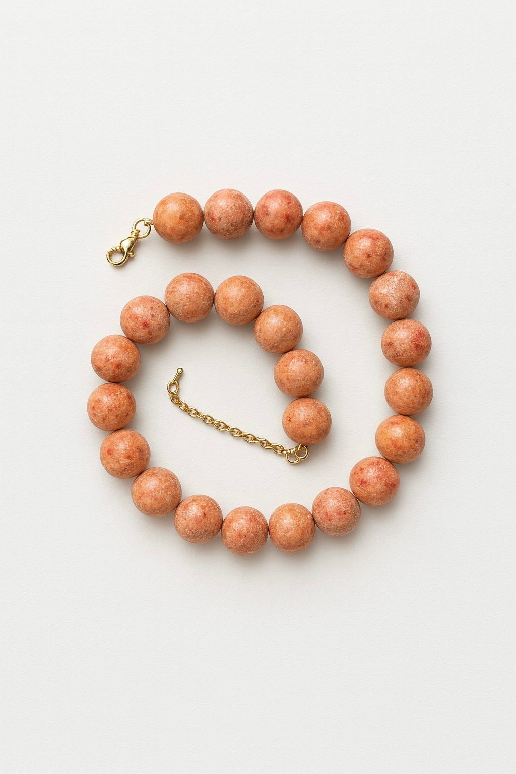 Pembe Mercan Boule Kolye