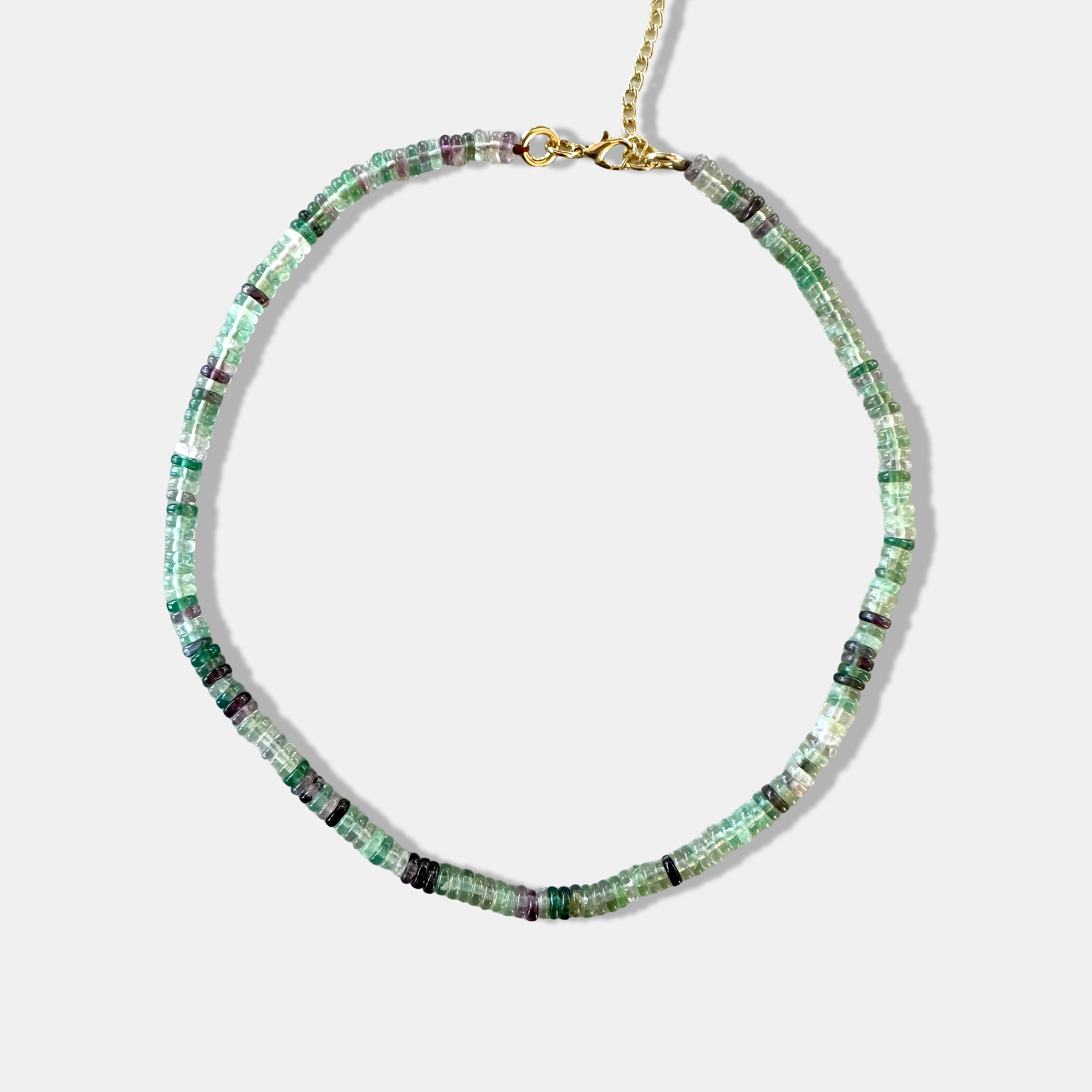 FW25 Small Rondelle Fluorite necklace