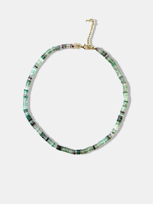 FW25 Small Rondelle Fluorite Collier