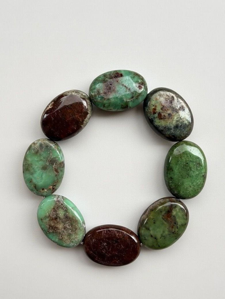 FW25 Flat Chrysoprase Bracelet