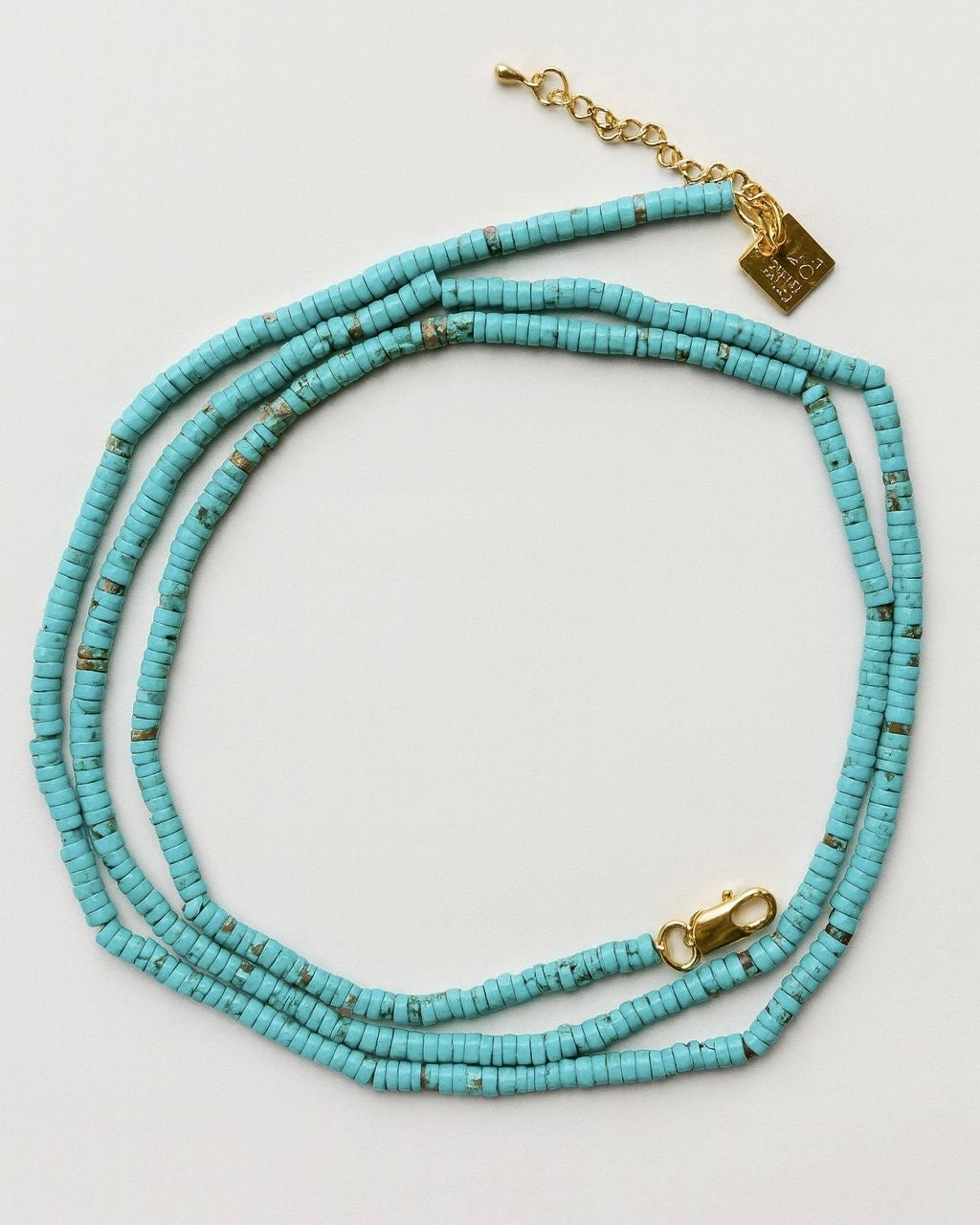 FW25 Long tiny Turquoise necklace