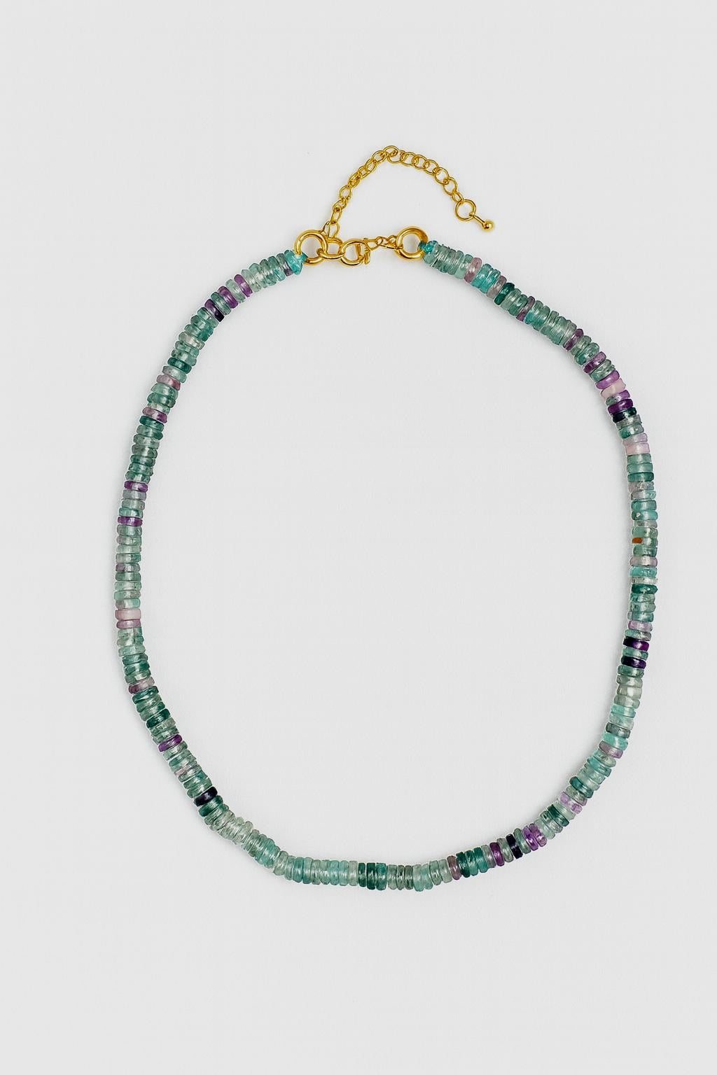 FW25 Small Rondelle Fluorite necklace