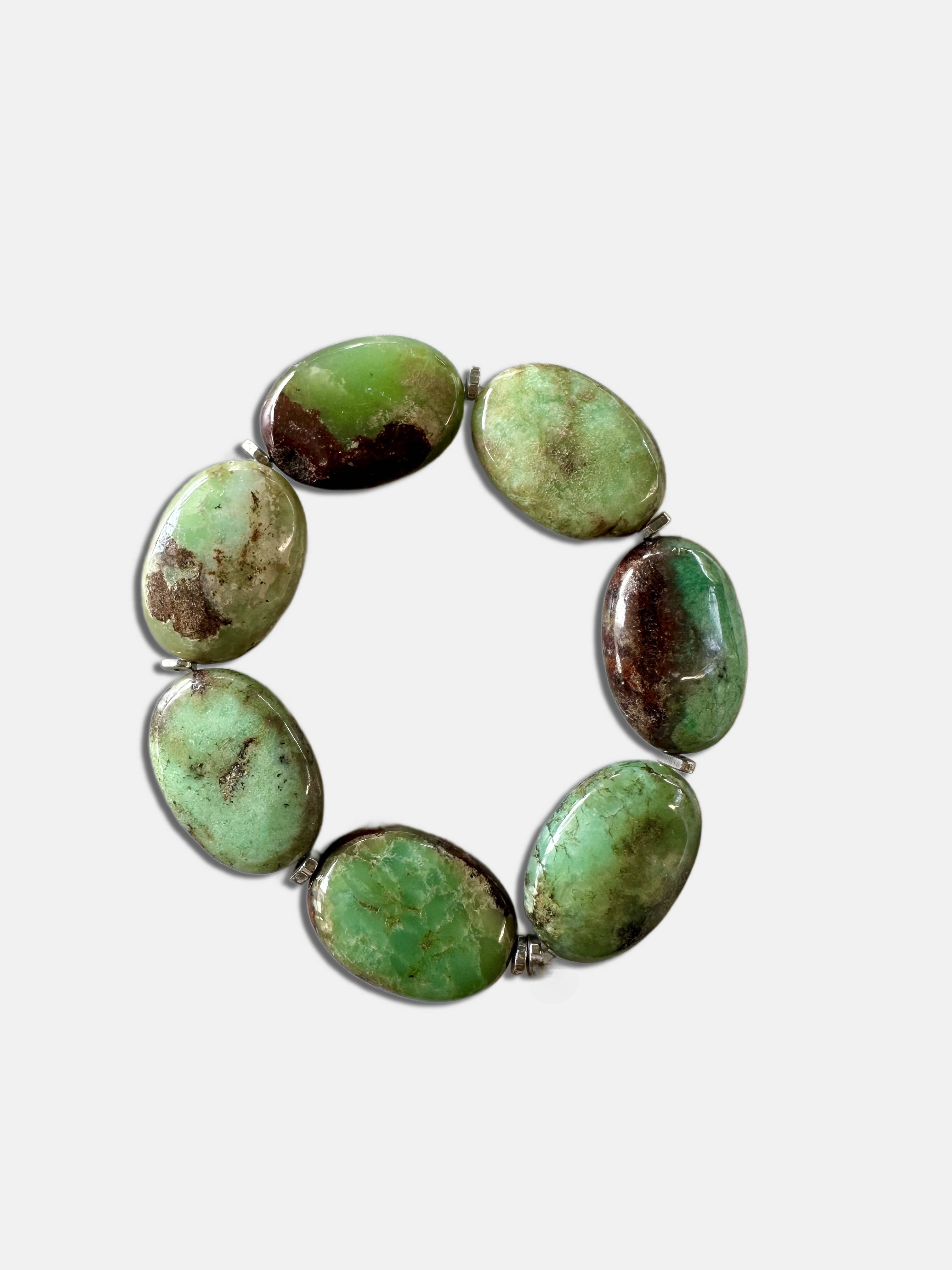 FW25 Flat Chrysoprase Bracelet