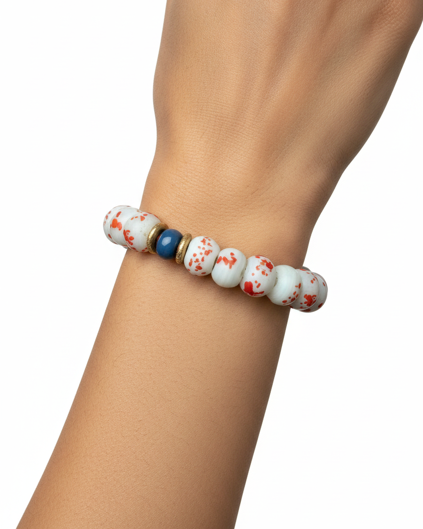 Red Sprinkled Bracelet