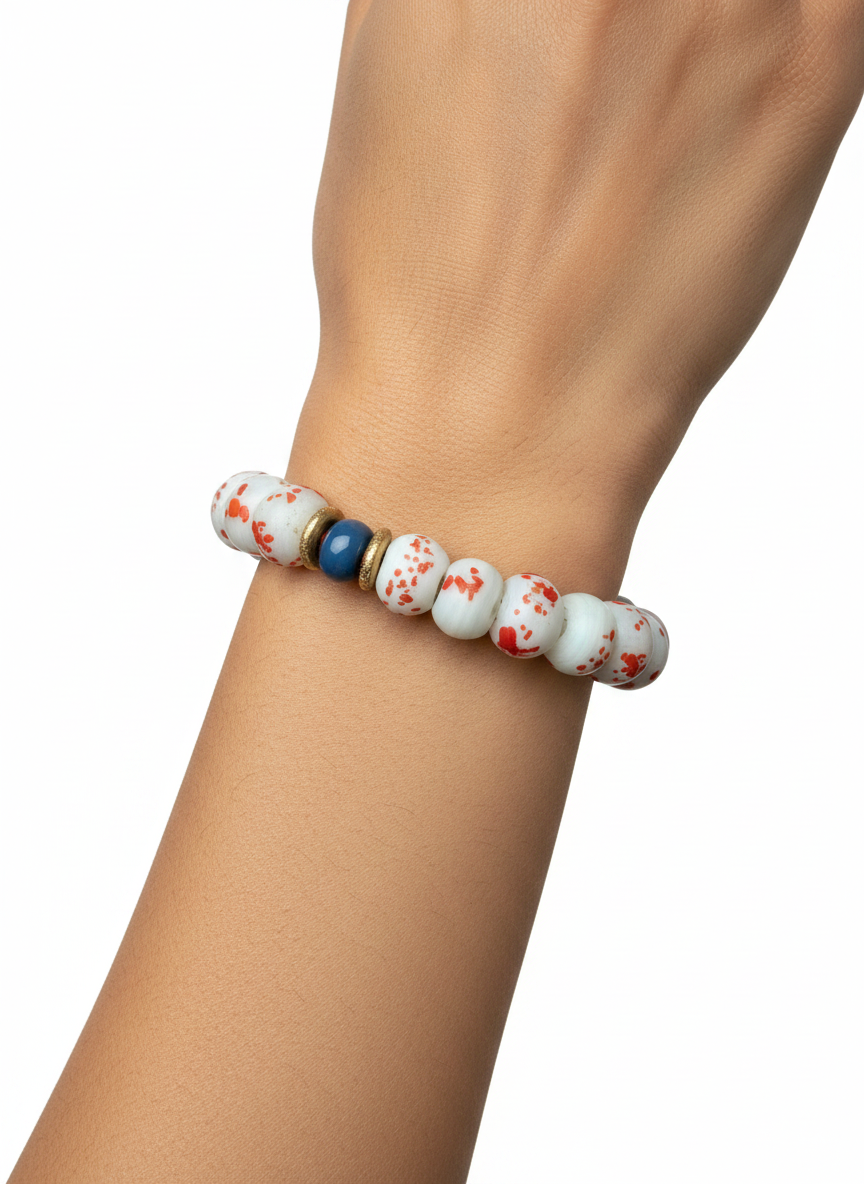 Red Sprinkled Bracelet