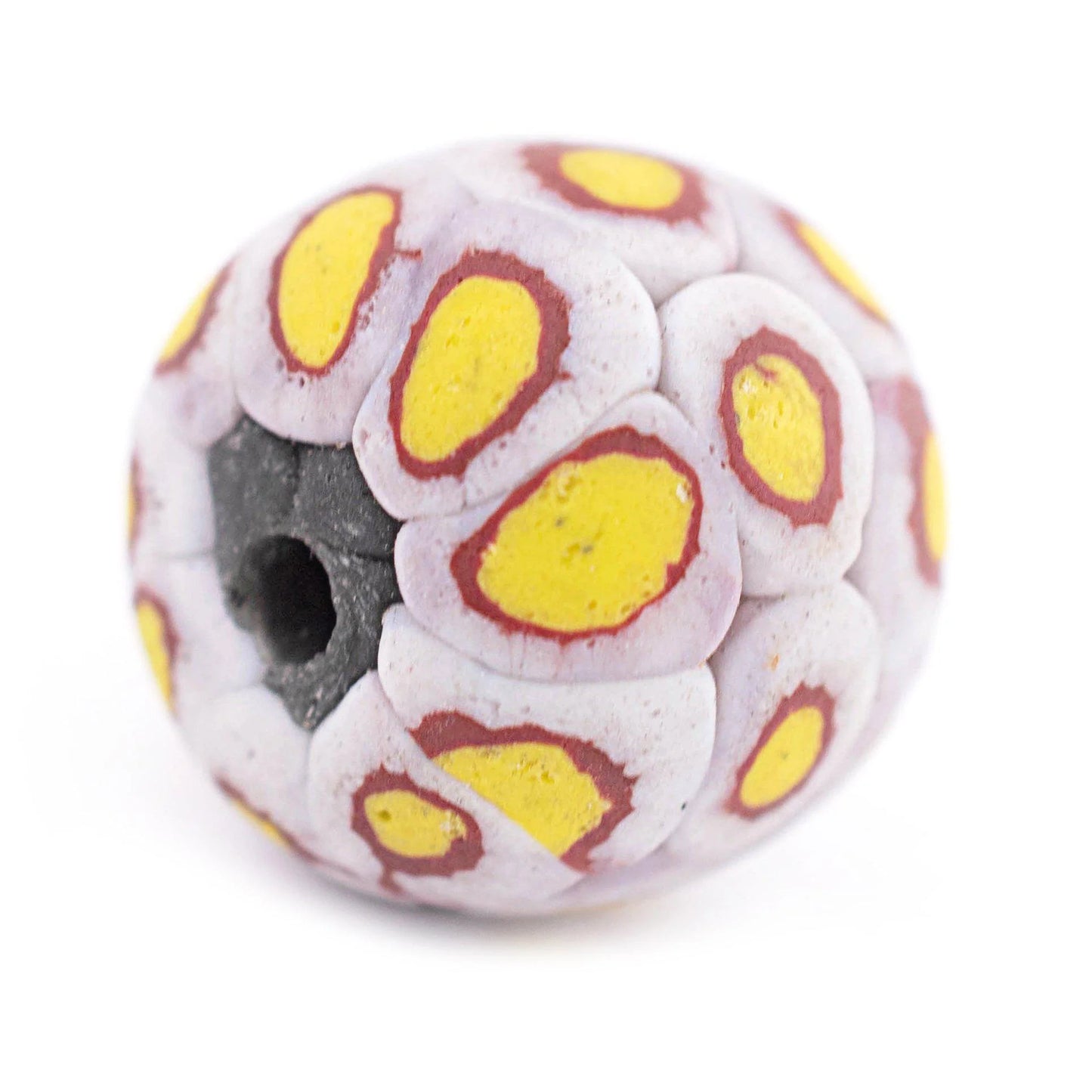 Indonesian glass boule on Peruvian cord
