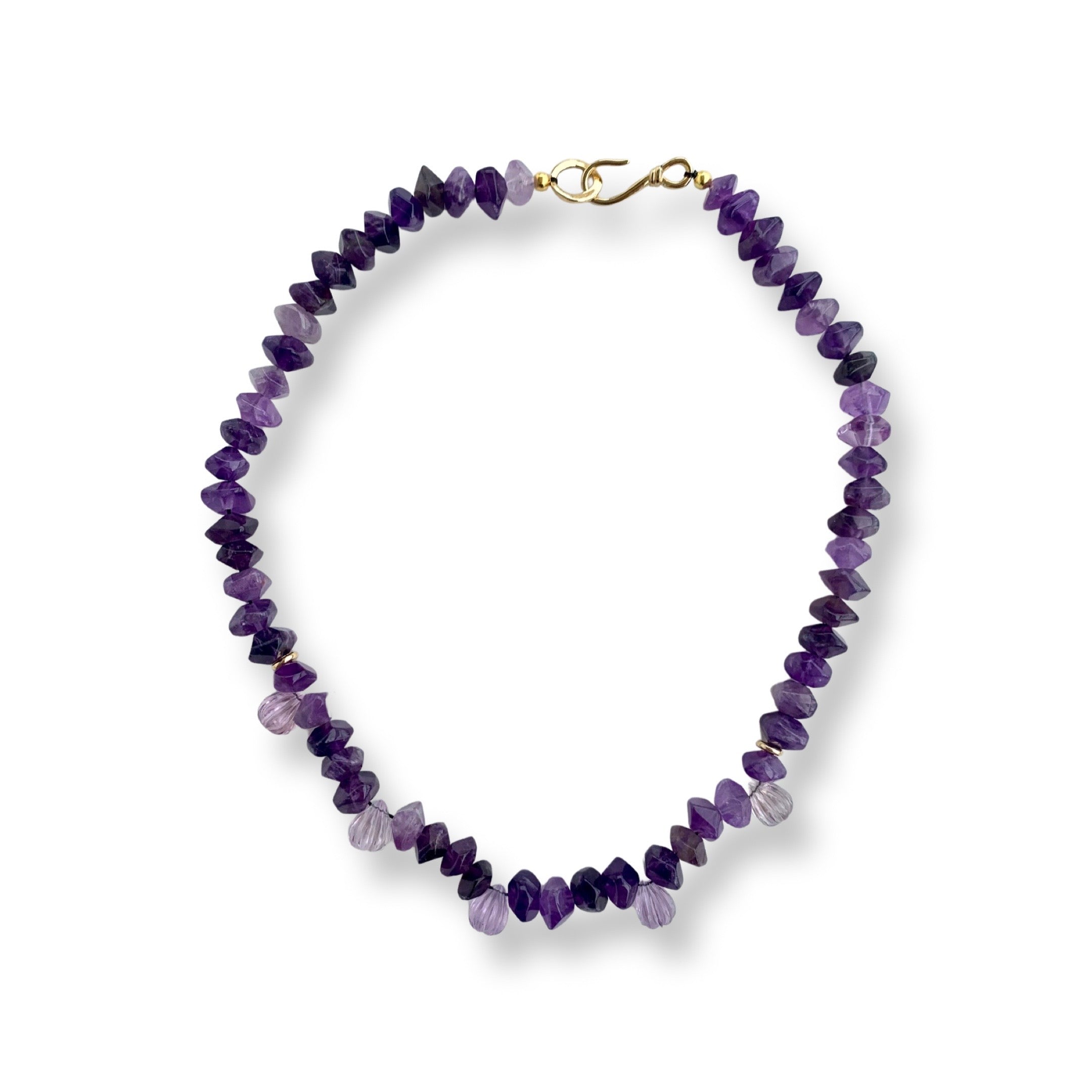 Ametyhst with Amethyst Charms Necklace / BiniBeca Prive Collection