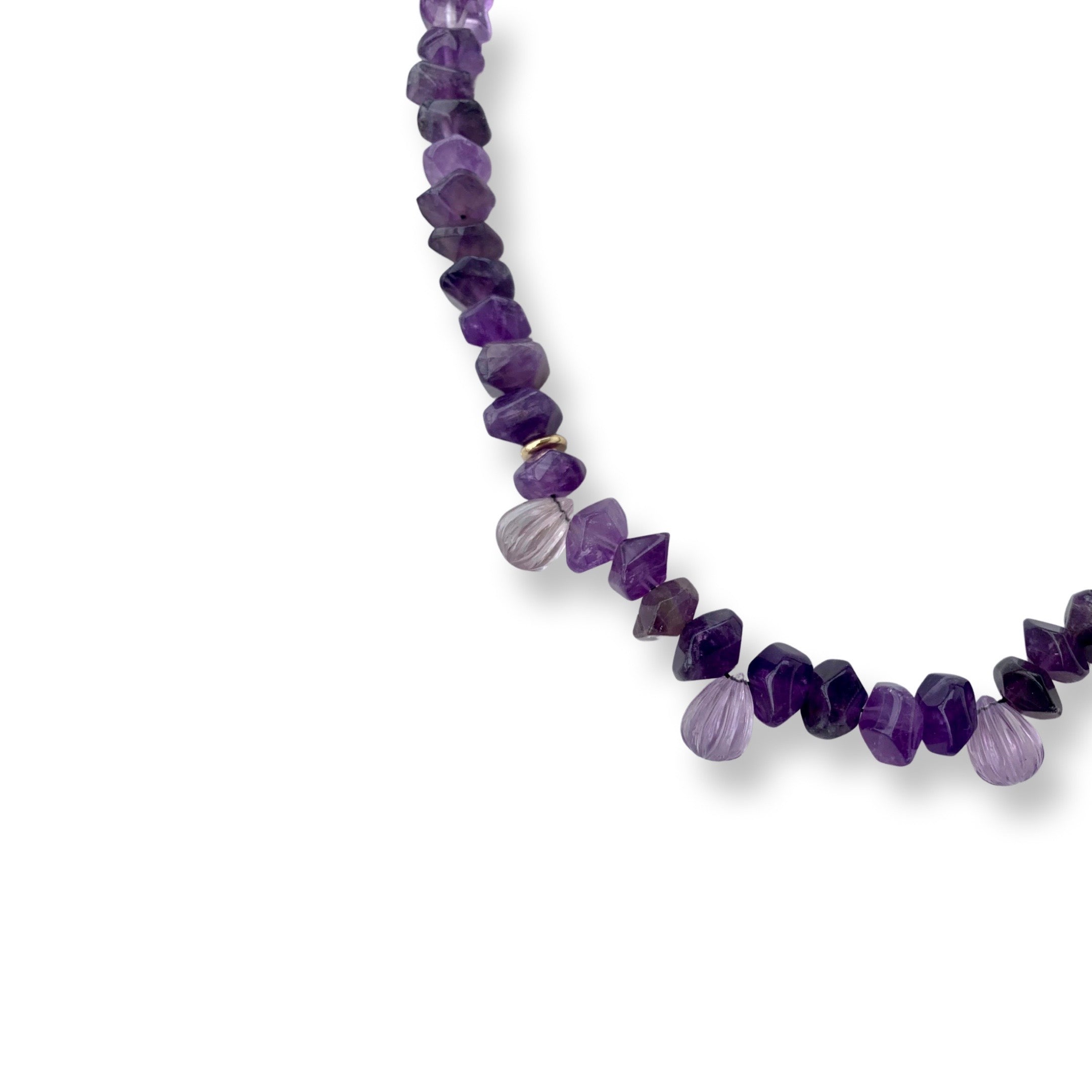 Ametyhst with Amethyst Charms Necklace / BiniBeca Prive Collection