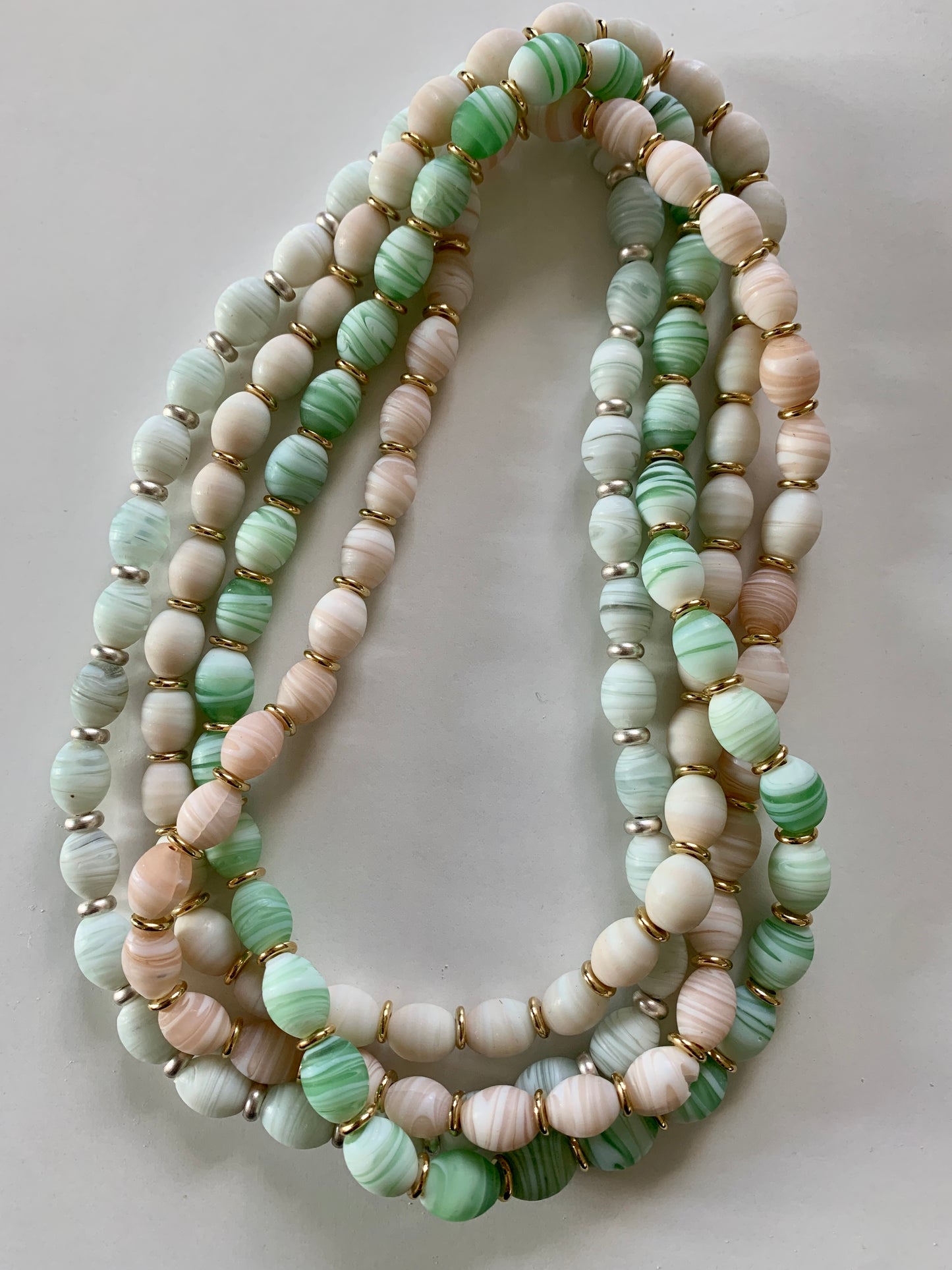 Pastel Glass Beads Necklaces / Sample Sale