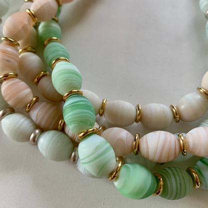 Pastel Glass Beads Necklaces / Sample Sale