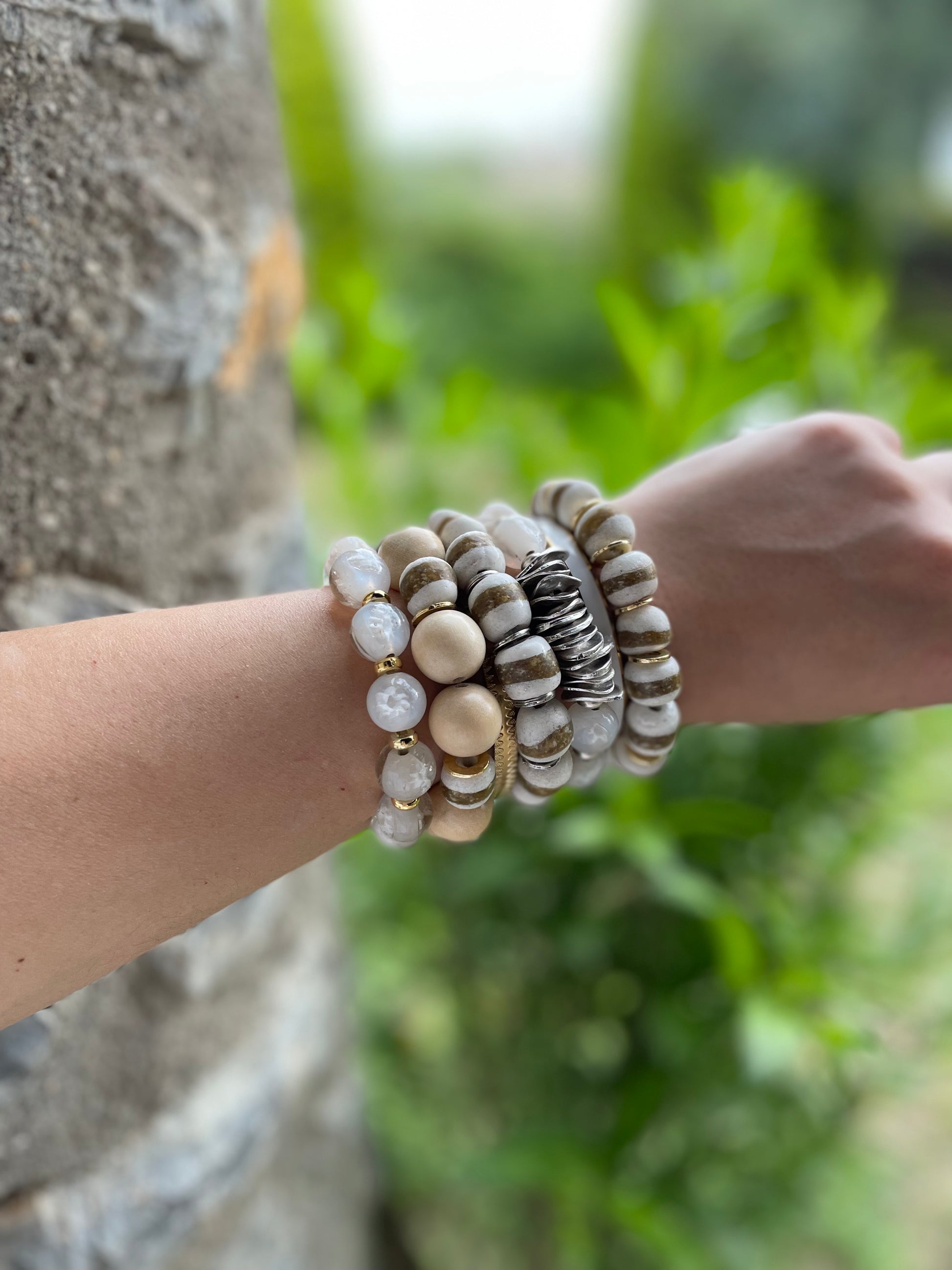 Summer Krobo Beads Bracelets