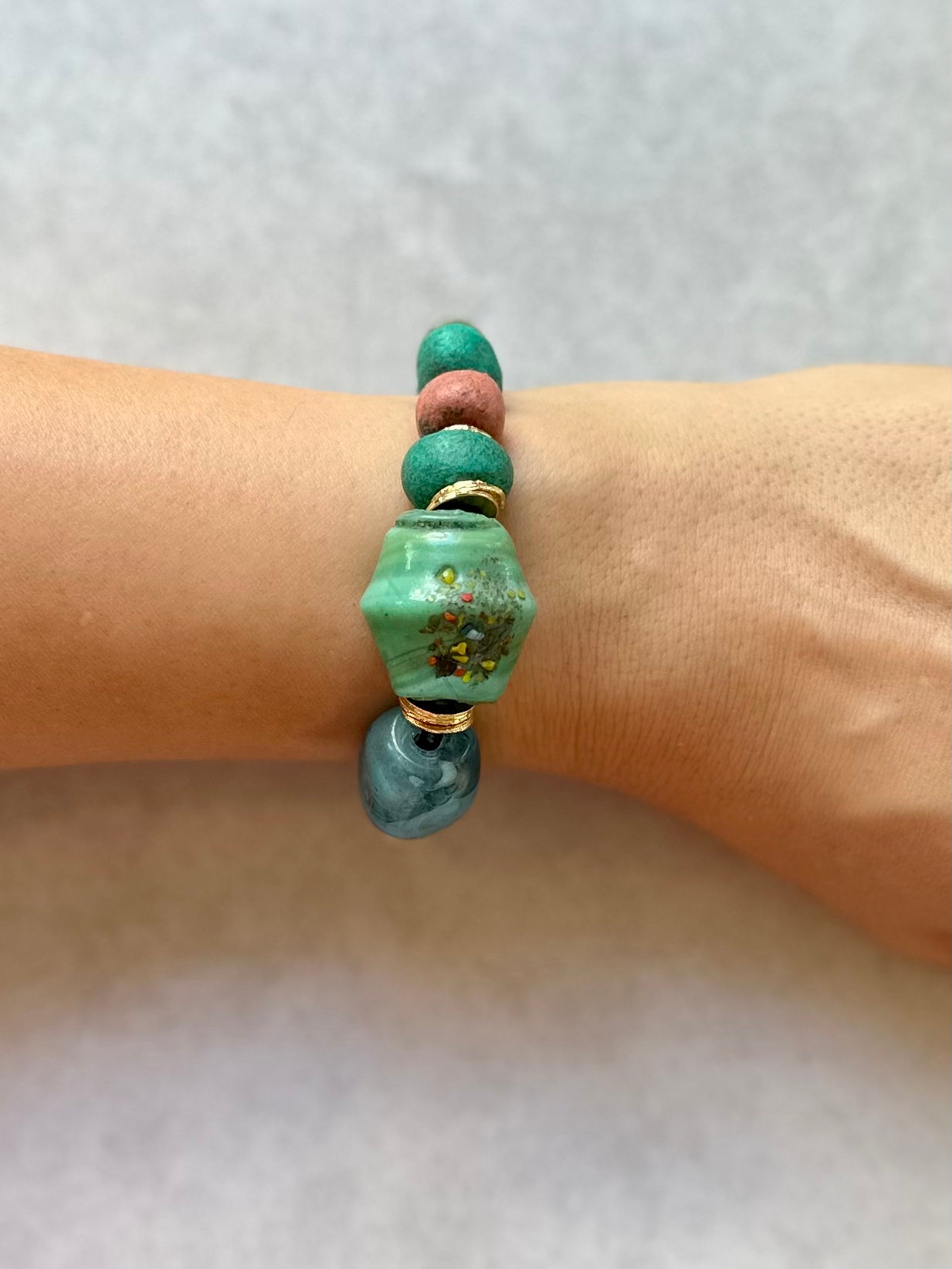 Morrocan Pottery Beads Bracelets / Pre-Fall 2023